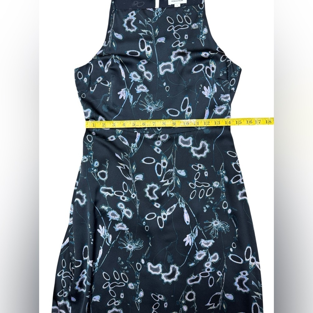 Nordstrom .Navy Floral Midi Dress - Picture 5 of 10